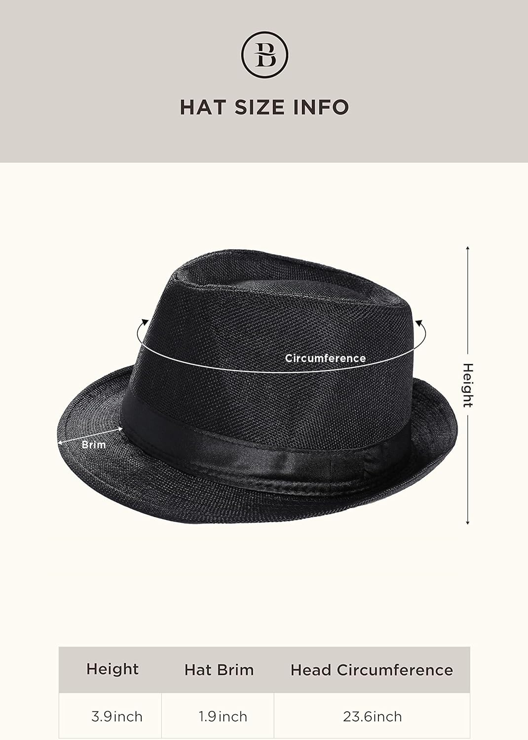 BABEYOND 1920s Mens Gatsby Gangster Vest Costume Accessories Set Fedora Hat